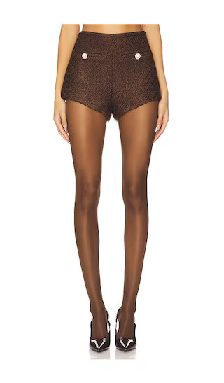 Riah Hot Short in Chocolate Brown | Revolve Clothing (Global)