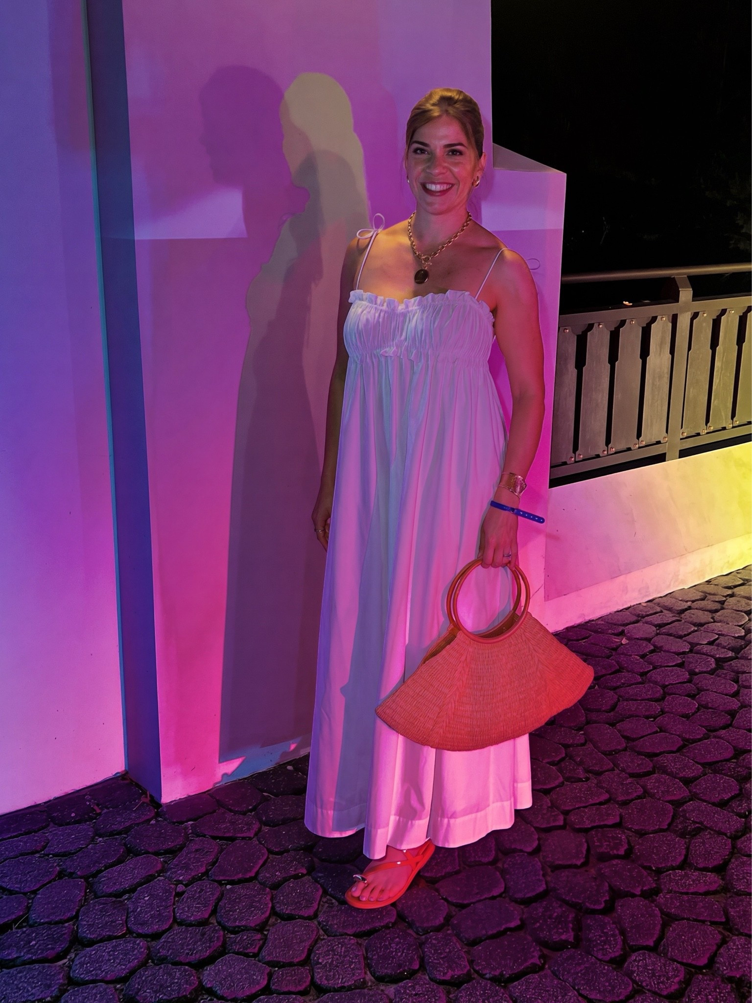 A white maxi dress is the perfect canvas for any occasion. Paired with my favorite straw bag and cute neutral sandals. Ready for summer nights 🌴

#LTKdayinmylife #LTKootd #LTKgrwm