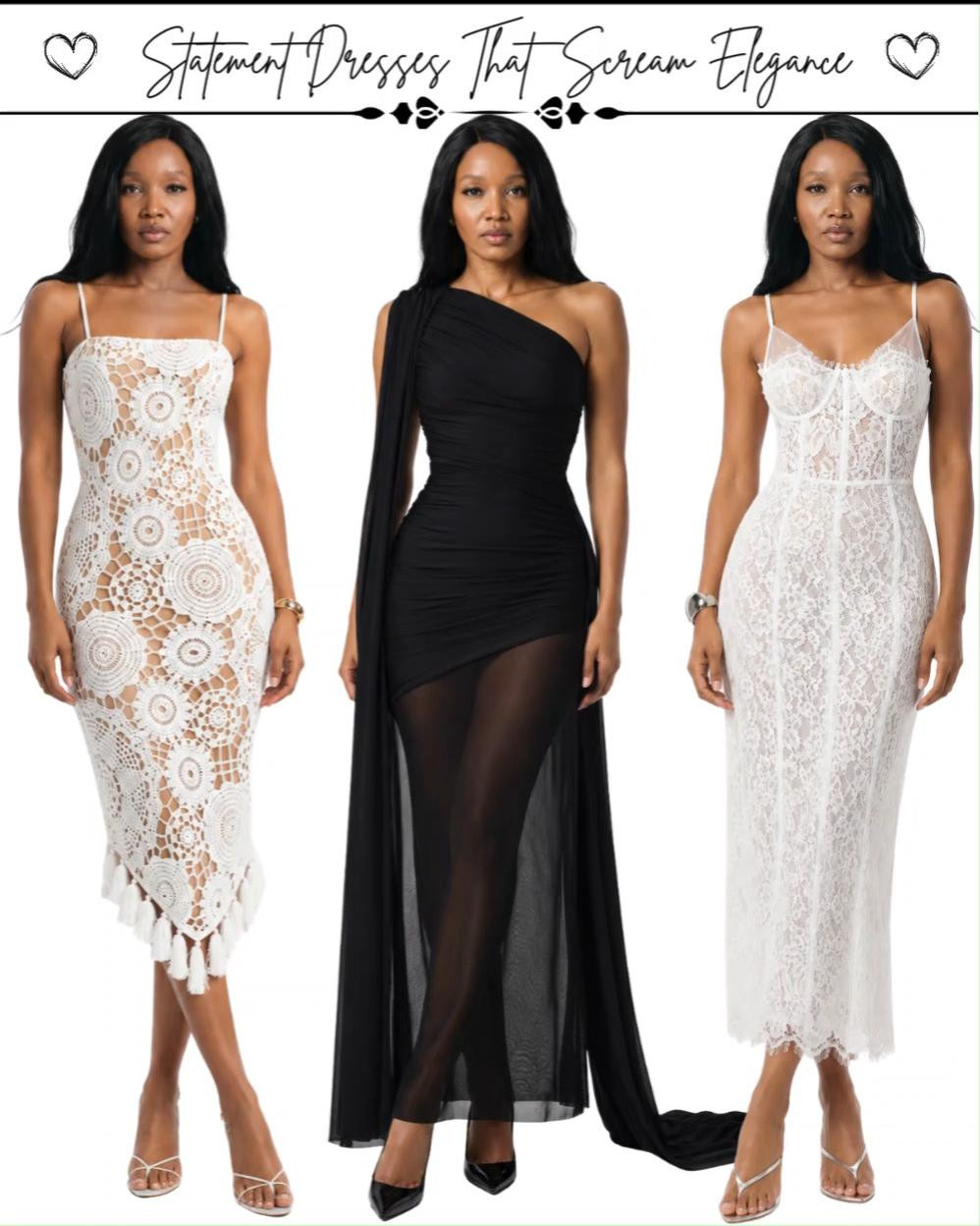 Statement Dresses That Scream Elegance ✨

For the moments when the dress is the whole conversation. From dreamy wedding guest looks and romantic dinner dates to summer parties, vacations, cocktail nights, and those special occasions already waiting on your calendar… these dresses understand the assignment. 

#ElegantDresses #StatementDresses #WeddingGuestDresses #SpecialOccasionDresses #ClassyOutfitIdeas 

 #LTKMidsize #LTKPetite #LTKPlusSize
