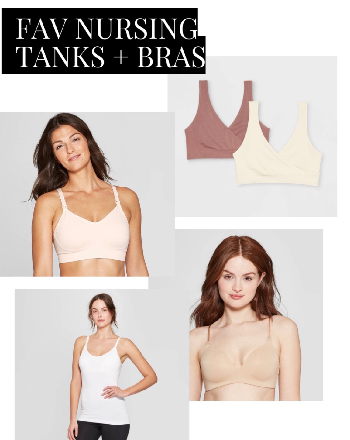 These are the most comfortable nursing tanks and bras and they’re all from target aka sooo affordable! 

#LTKstyletip #LTKbump