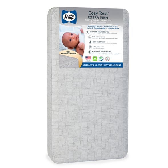 Sealy Cozy Rest Extra Firm Crib and Toddler Mattress | Target