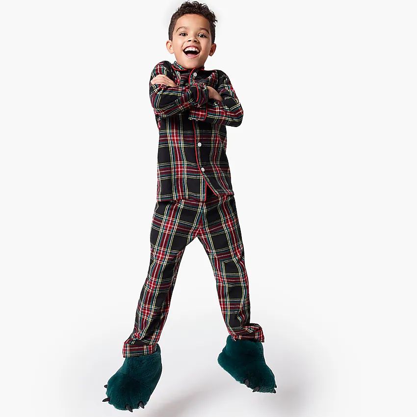Kids' pajama set in Stewart tartan | J.Crew US