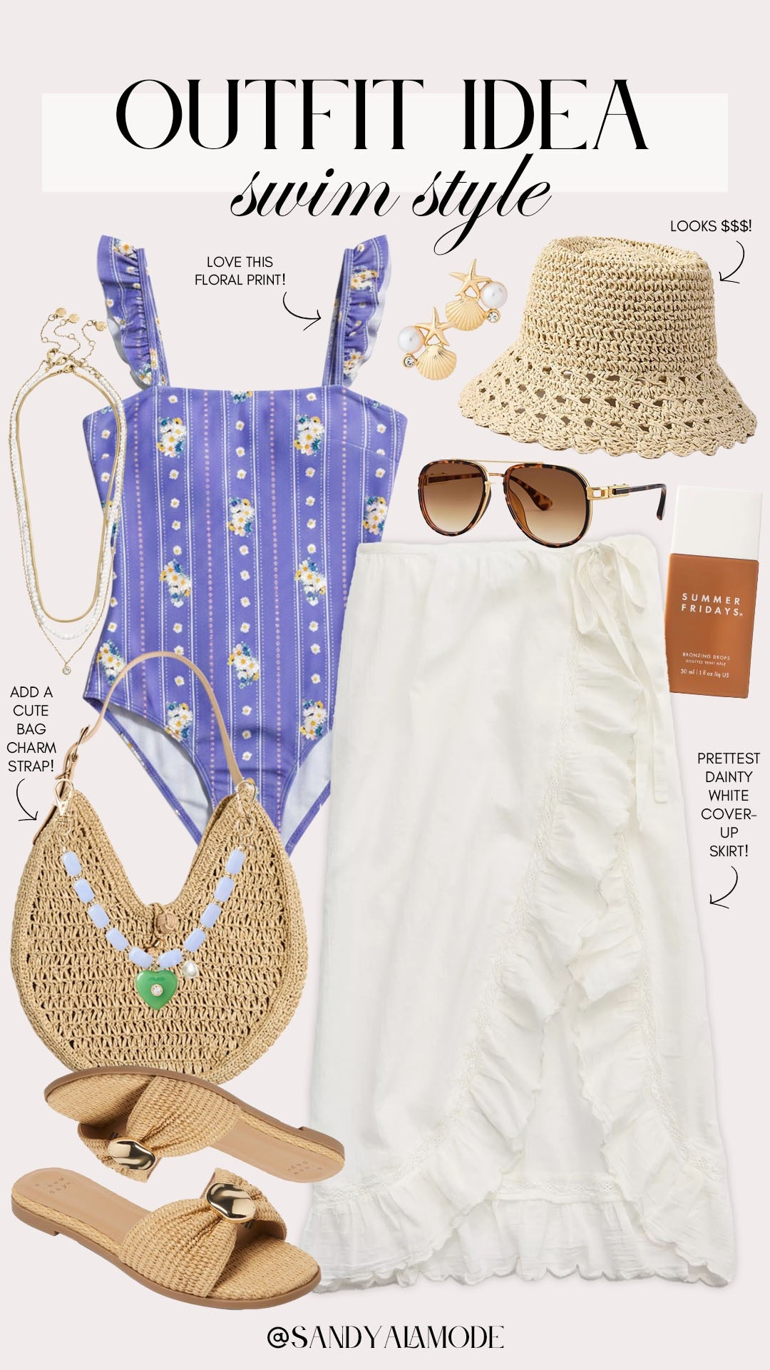 Swim style. Trendy swim style. Resort outfit idea. Cupshe swim. Beach day. Pool day. Floral one piece swimsuit. Ruffle coverup skirt. Straw bucket hat.

#LTKSeasonal #LTKootd #LTKSwim