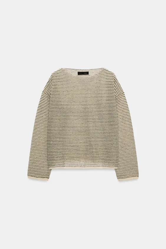 FINE KNIT STRIPED JUMPER | Zara UK