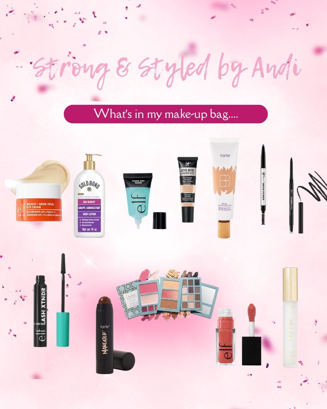 These are the make-up products I’m using right now as a 53 year old empty nester. They are a good mix of save and splurge items. Check them out at the links below!

#LTKdayinmylife #LTKgrwm #LTKselfcare