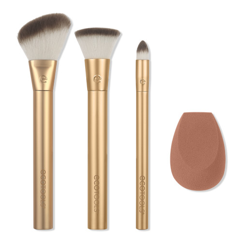 Precious Metals Face Blend + Sculpt Brush & Sponge Set | Ulta