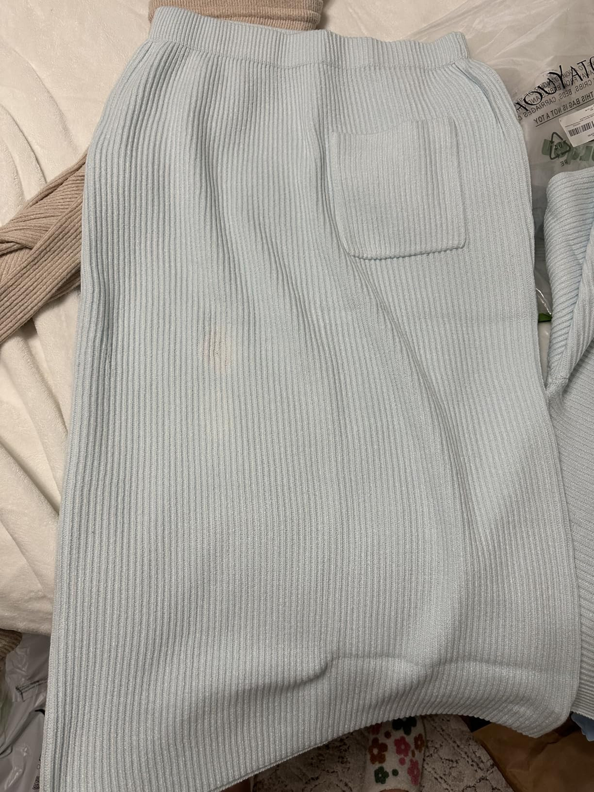 chouyatou Women's Turtleneck 2 Piece Outfits Ribbed Knit Sweater Midi Pencil Skirt Set | Amazon (US)