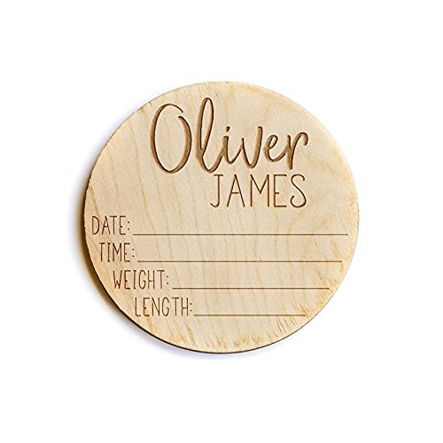 Newborn Announcement Sign for Hospital - Baby Birth Announcement Sign Girl for Hospital - Baby Na... | Amazon (US)