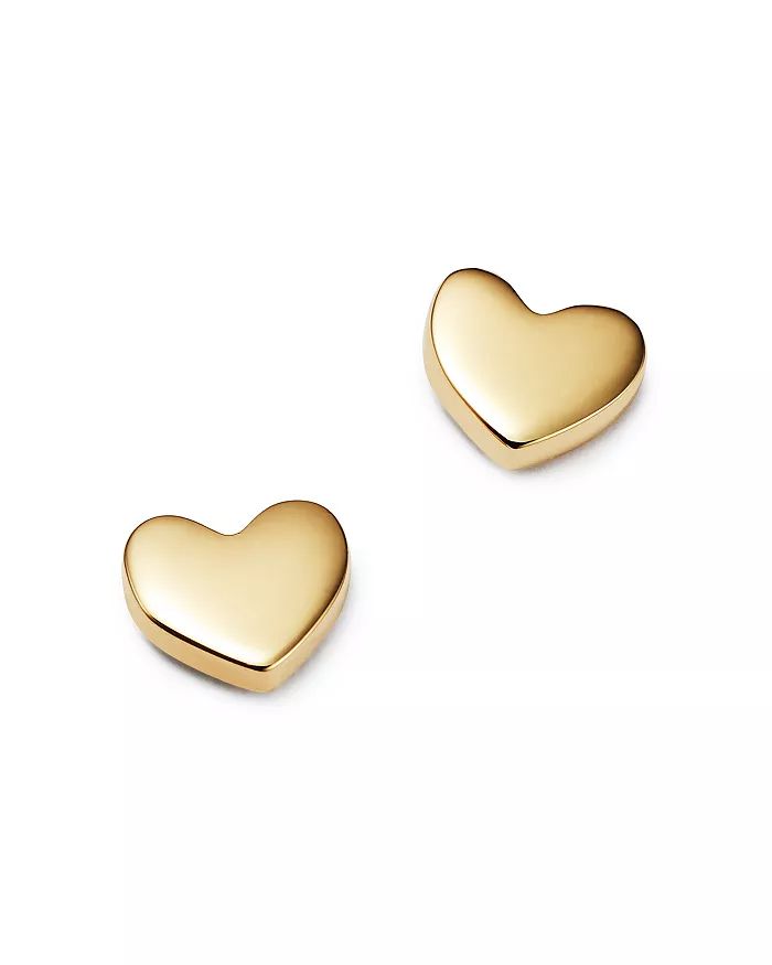 Heart Stud Earrings in 14K Yellow Gold - 100% Exclusive | Bloomingdale's (US)