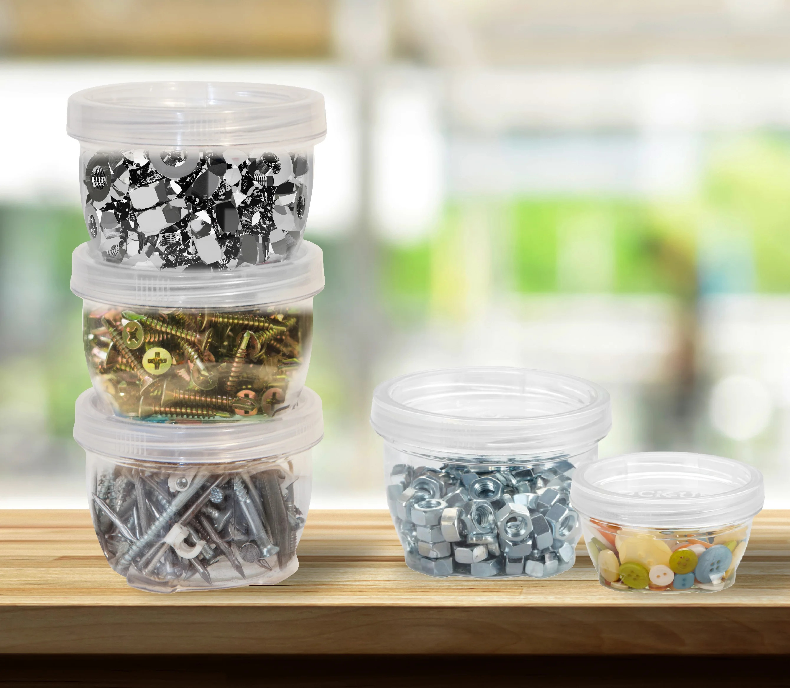 Large Lock'ems Storage Containers 3-Pack, Clear | Walmart (US)