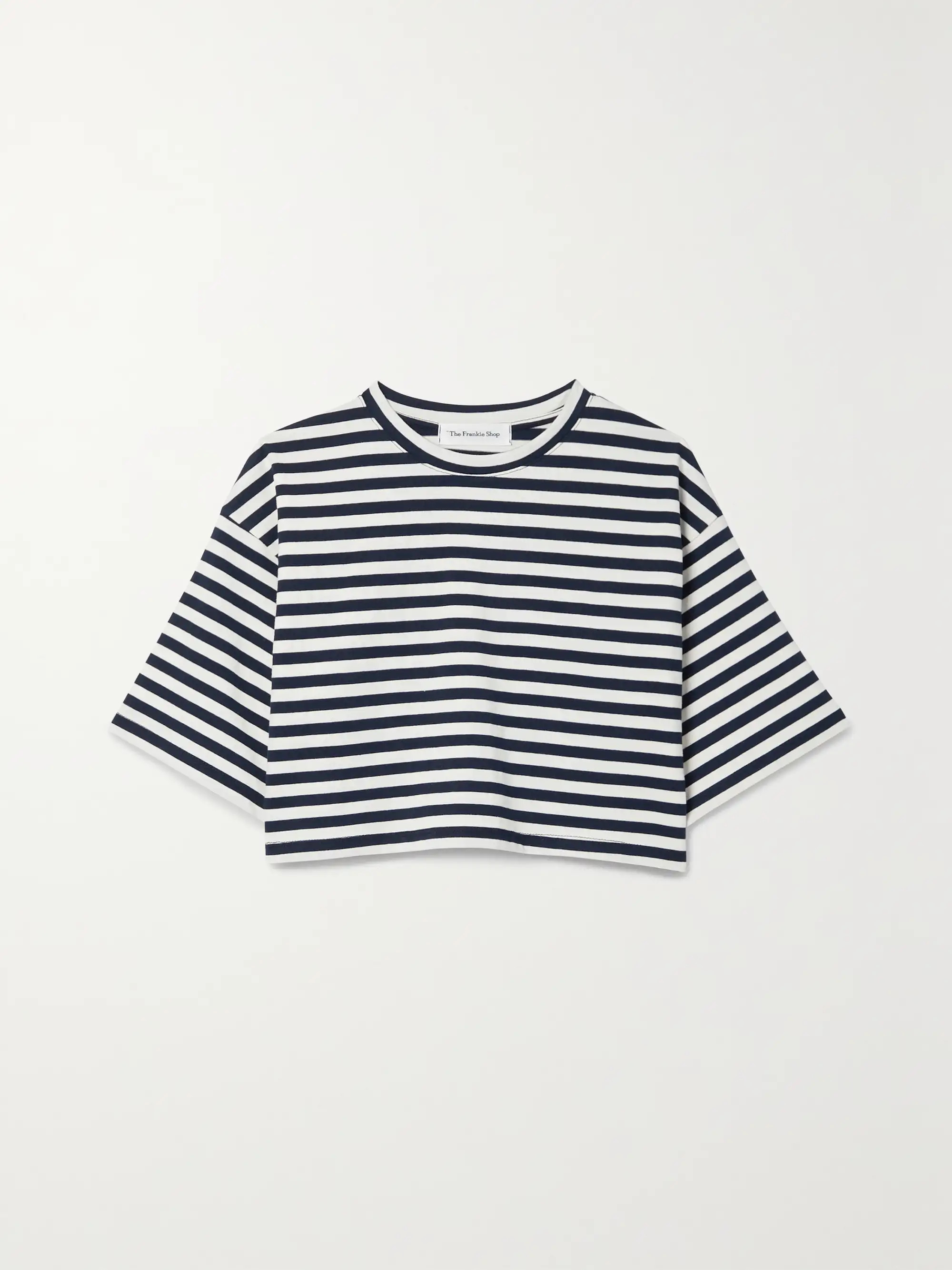 Karina cropped striped cotton-jersey T-shirt | NET-A-PORTER (UK & EU)