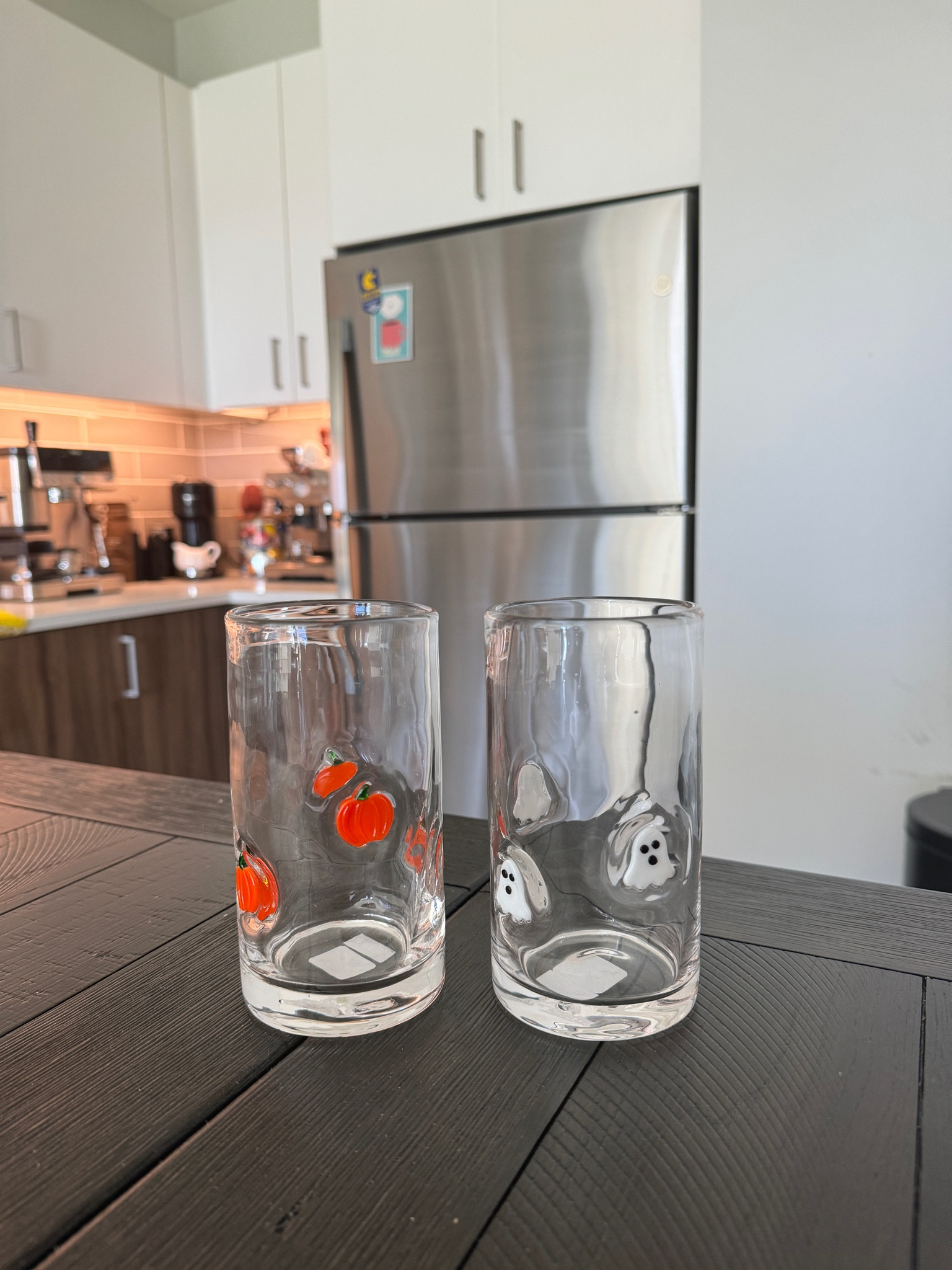 ghost and pumpkin coffee cups
