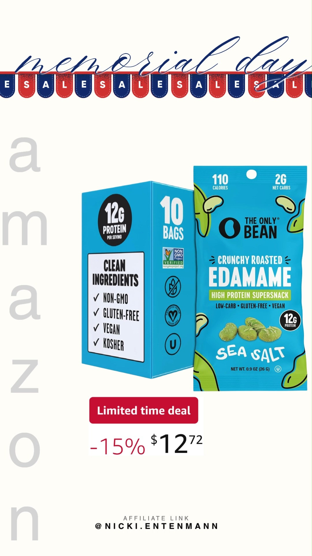 The Only Bean Crunchy Dry Roasted Edamame Snacks with sea salt bring bold flavor and plant‑based protein in every bite. A cheerful, crunchy treat perfect for healthy snacking anytime. 🌱💪✨  

#theonlybean #edamamesnacks #healthysnacks #plantbasedprotein #veganfood #glutenfree #snacktime #superfoods #nutritioussnacks #crunchytreats 

 #LTKselfcare #LTKfoodie #LTKSaleAlert