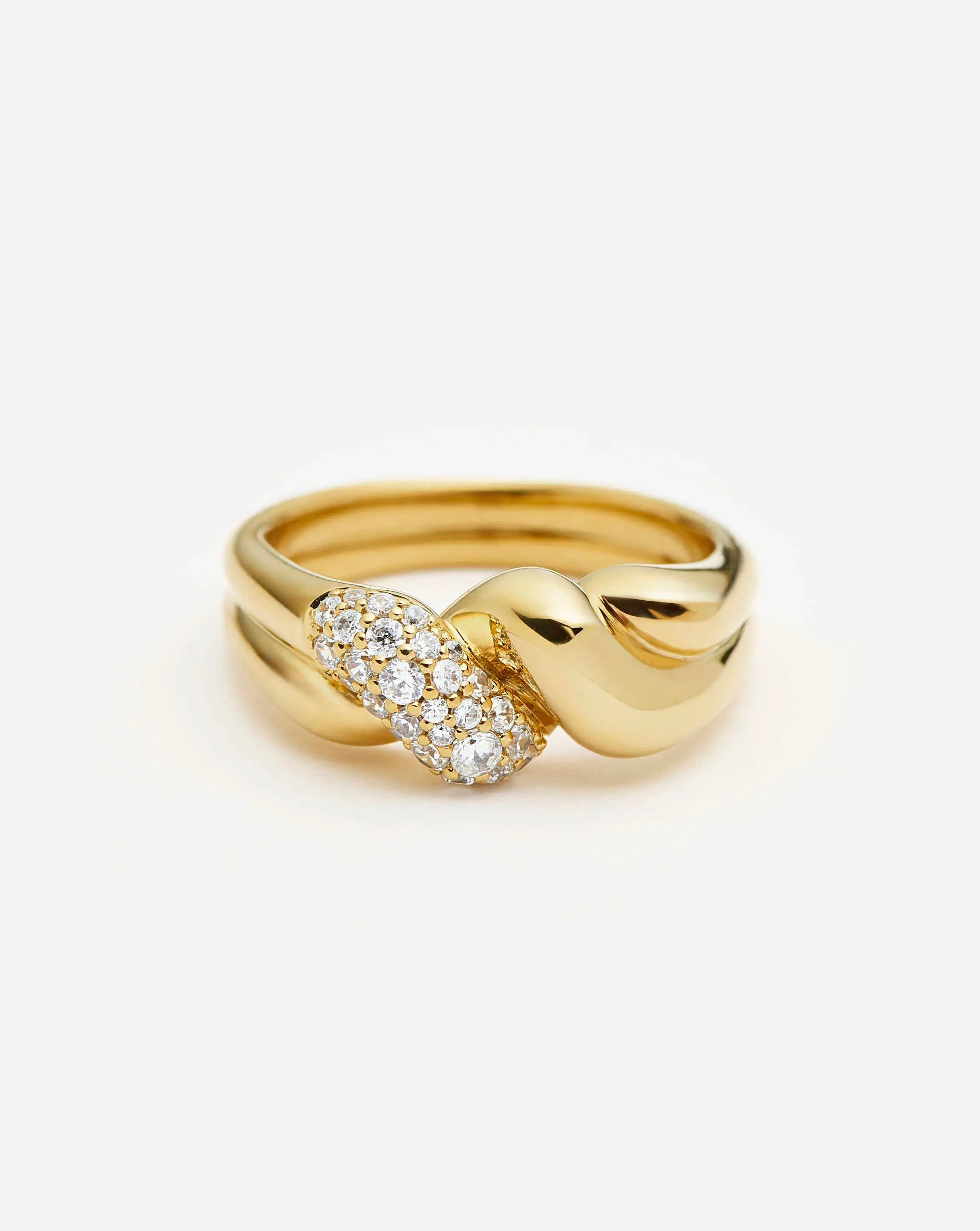 Molten Snow Double Statement Ring | Missoma UK | Missoma UK