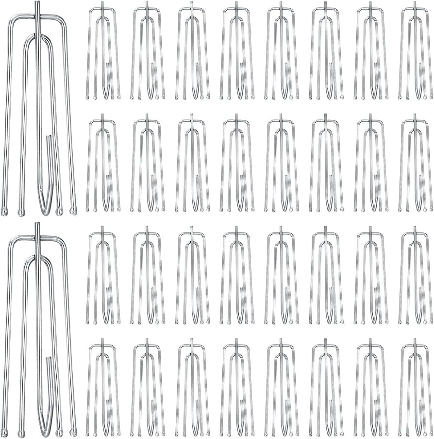 70pcs Curtain Hooks for Drapes, Pinch Pleat Curtain Hooks, Curtain Tape Drapery Pleat Hooks, Curt... | Amazon (US)
