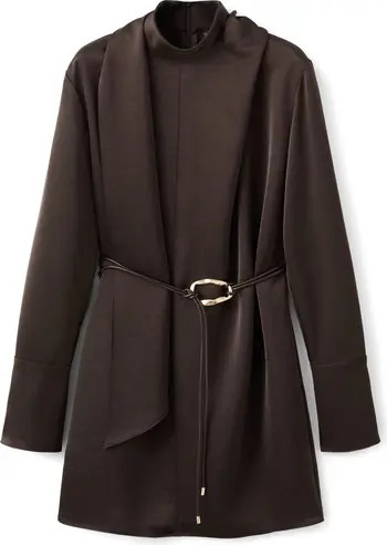 Foulard Long Sleeve Satin Dress | Nordstrom