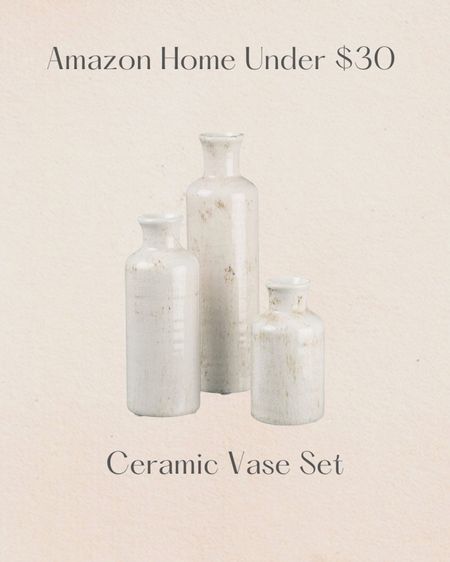 Amazon home decor under $30 - ceramic vase set



#LTKstyletip #LTKhome