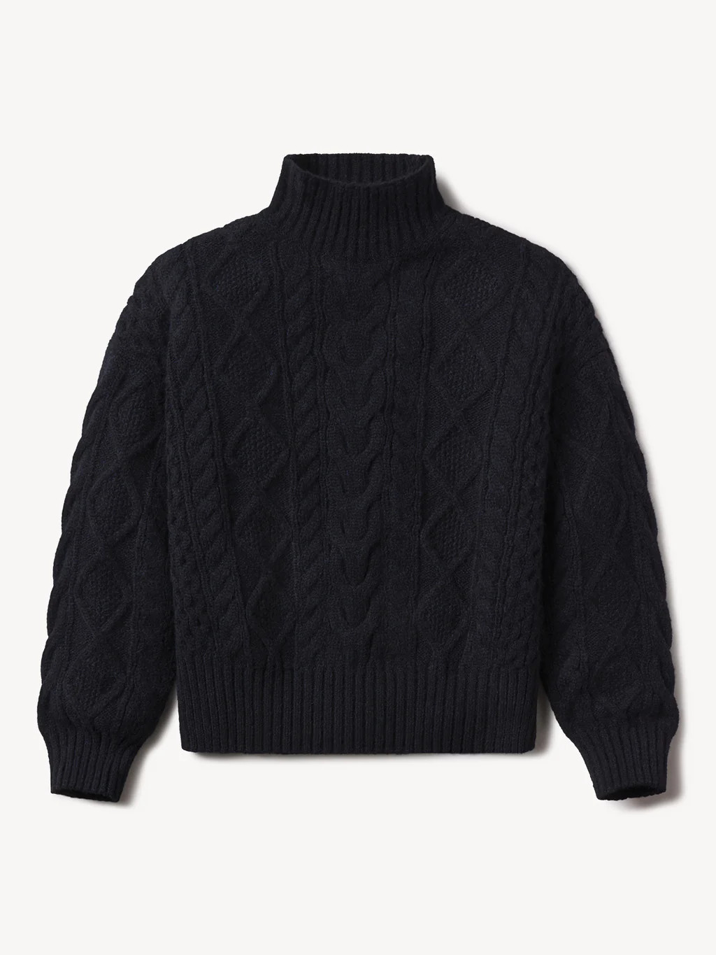Highland Alpaca Cable Turtleneck | Buck Mason