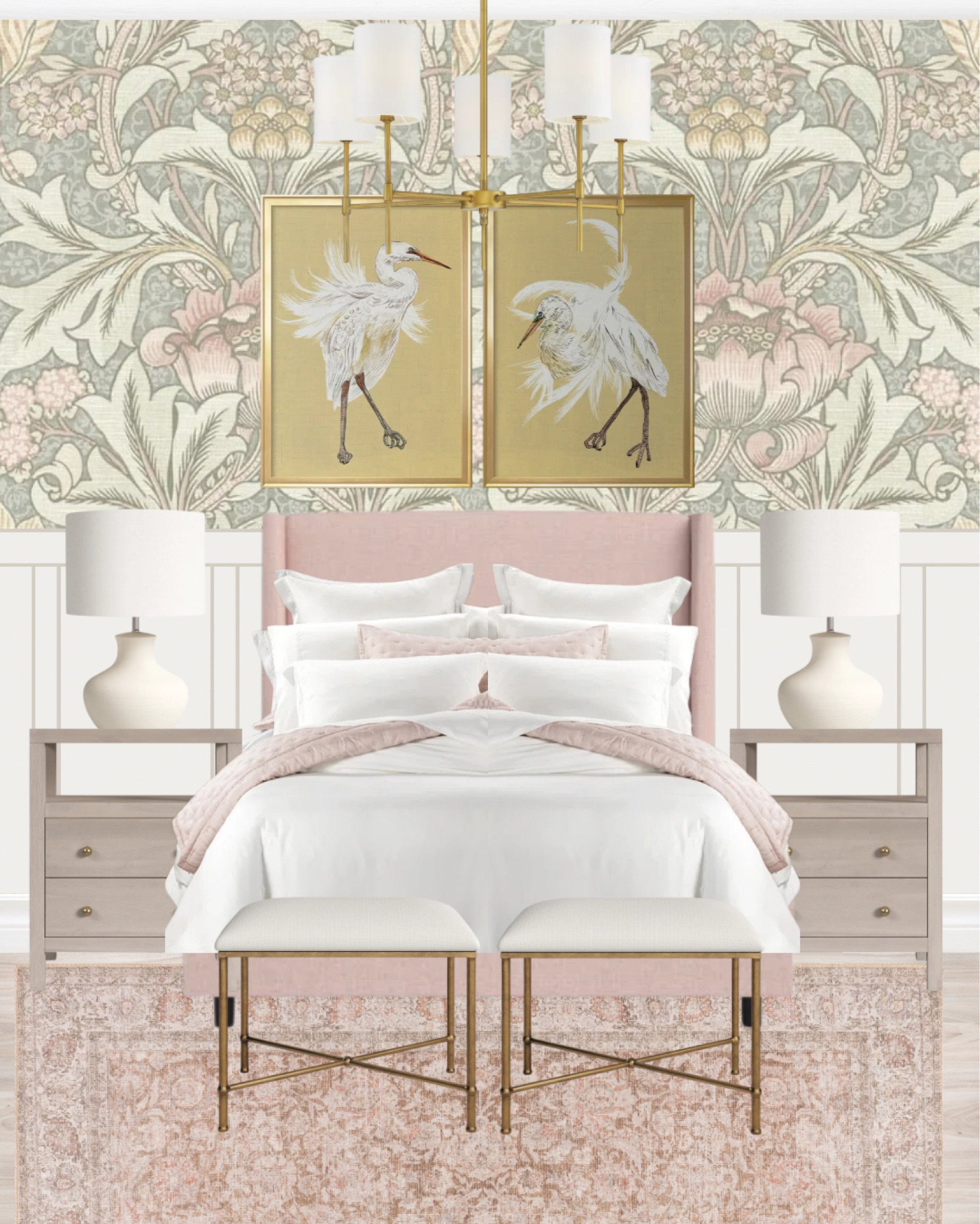 Coastal bedroom design inspired by hometown of Charleston, SC 🐚🤍 #coastaldesign #coastalbedroom #charleston 

#LTKHome