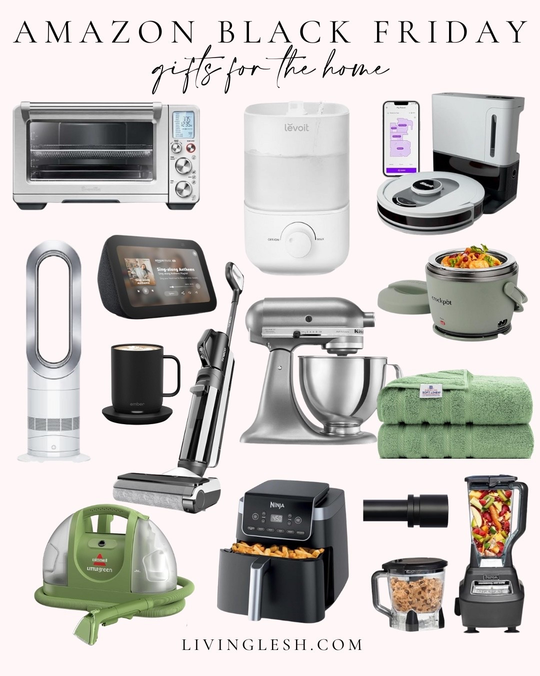 Amazon finds | Amazon home | Black Friday deals | Amazon kitchen | Air fryer | Vacuum | Smart home | Humidifier | Ninja | Shark | Tineco | Air fryer | Ember mug | Bath towels | Curtain rod | Crockpot | Kitchen Aid

#LTKHome #LTKHoliday #LTKCyberWeek