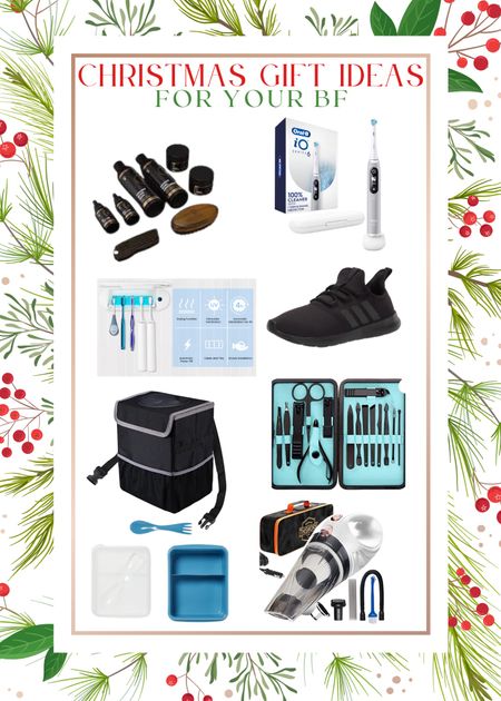 gift guide for your boyfriend! Everything from new shoes to a toothbrush holder and a portable car vacuum for their truck. These are all great options for the guy in your life!

#beardkit #trimmer #nail #groomingkit #shoes #adidas #toothbrushholder #toothbrush #electric

#LTKSeasonal #LTKHoliday #LTKmens