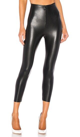 Perfect Control Faux Leather Capri in Black | Revolve Clothing (Global)