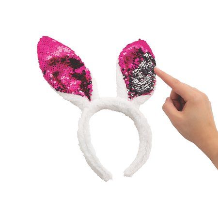 Sequin Bunny Ears - Apparel Accessories - 6 Pieces | Walmart (US)