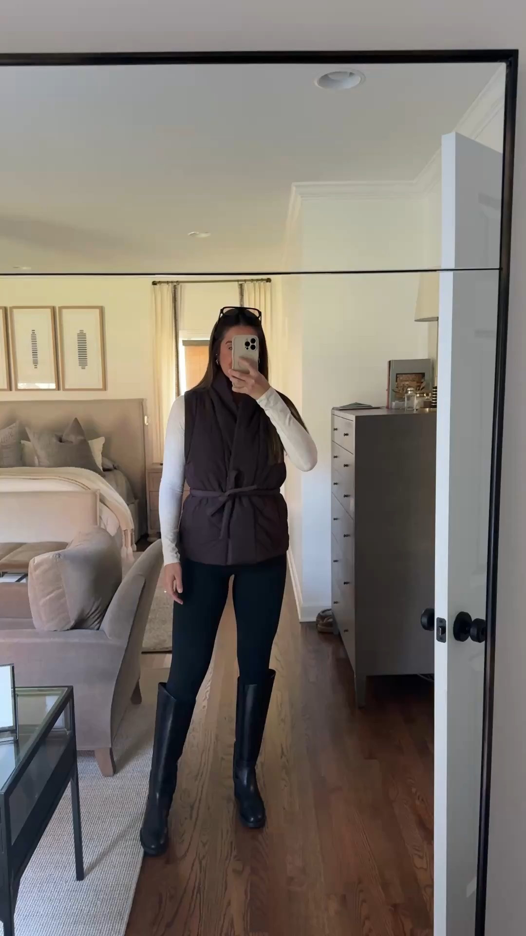 This puffer vest is 50% off now & stocked up!!

Puffer vest, belted vest, riding boots, fall outfit, winter outfit, winter vest, half off, under $100, Grace White


#LTKHoliday #LTKSeasonal #LTKSaleAlert