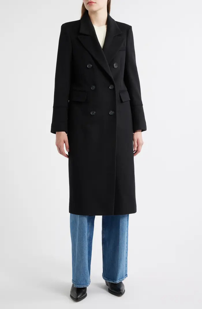 Doubled Breasted Wool Blend Military Coat | Nordstrom