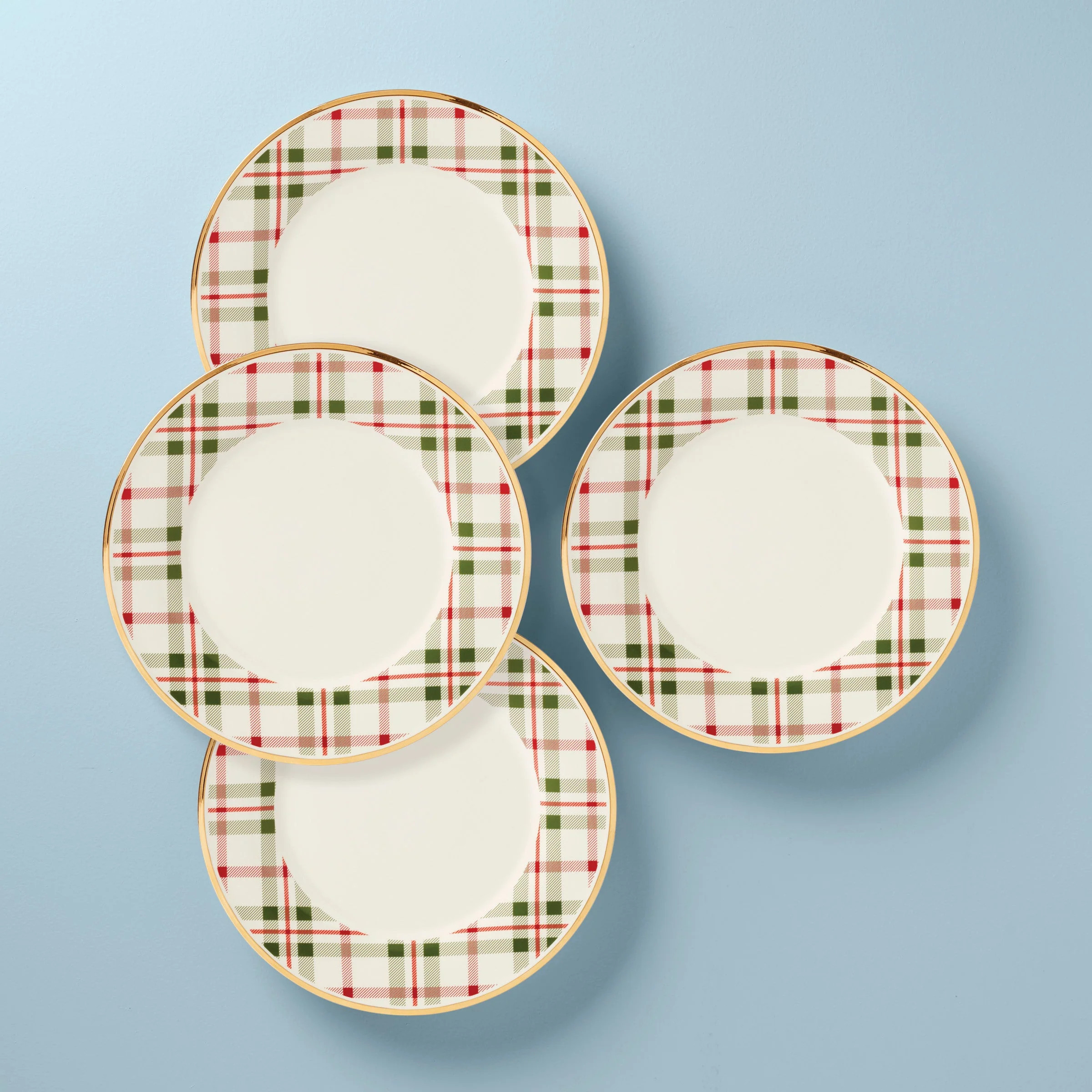 Holiday Plaid Dinner Plates - Set of 4 | Lenox
