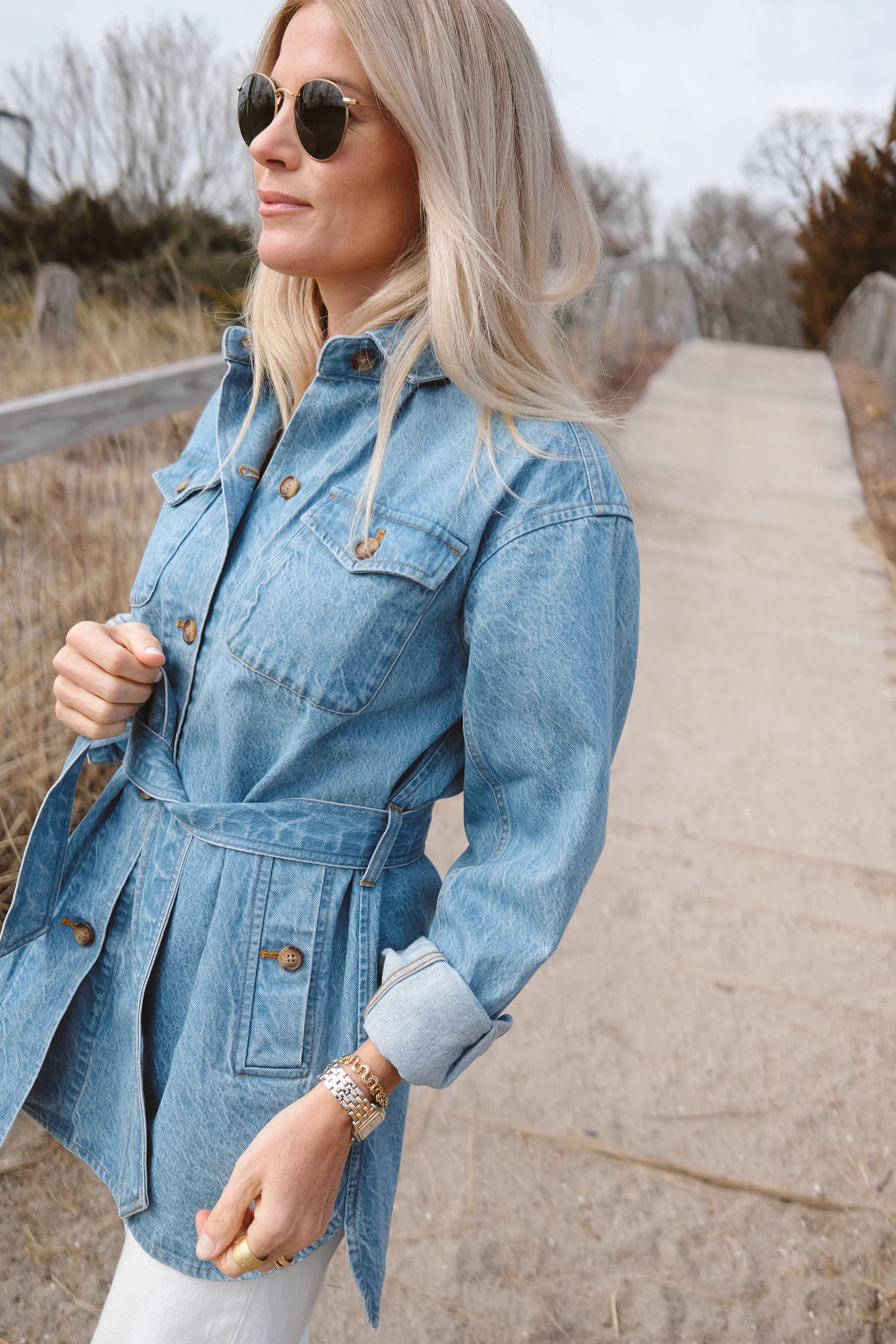 Denim Utility Jacket - Vintage Wash | Marea