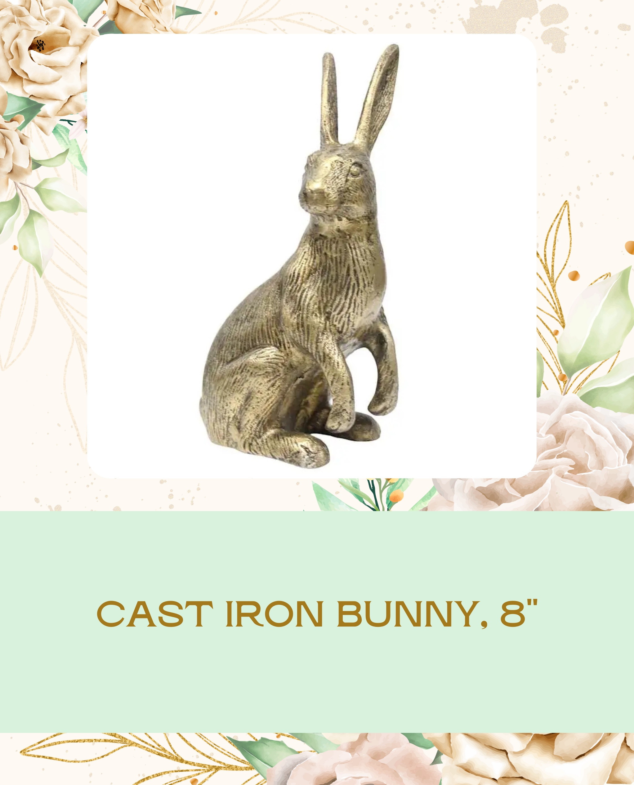 This 8" Cast Iron Bunny adds a charming touch to your spring decor! 🐰🌿 Perfect for tabletops, shelves, or as an Easter accent.

#LTKFindsUnder50 #LTKHome #LTKSeasonal