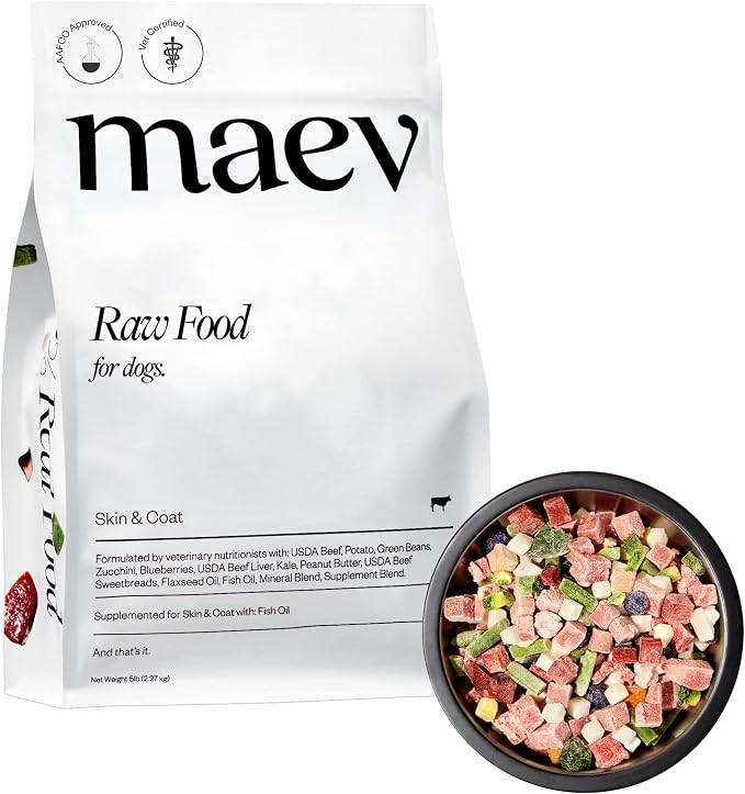Maev Raw Dog Food, Better Than Freeze Dried Dog Food, Flash Frozen Dog Food with Lean Beef Protei... | Amazon (US)