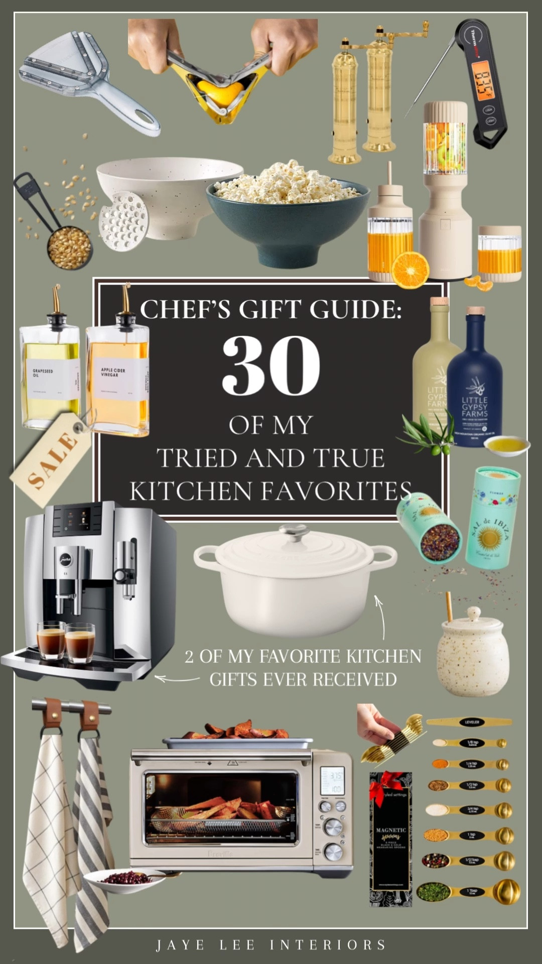ALL THE THINGS for the home chef, happy hostess, or foodie friend...
30 of my fave kitchen gadgets on one list!
#kitchengifts, #kitchenaccessories #kitchenstyling #chefgifts #giftsforthechef #giftsforthecook #giftsformom #motherinlawgifts #giftsforhim #giftsforher #cookingtools #lecreusetdutchoven #floralsalt #bakingsupplies #popcornbowl #uncommongoods #jaropener #smartairfryer #jleeinteriors 

 

#LTKHoliday #LTKfoodie #LTKGiftGuide