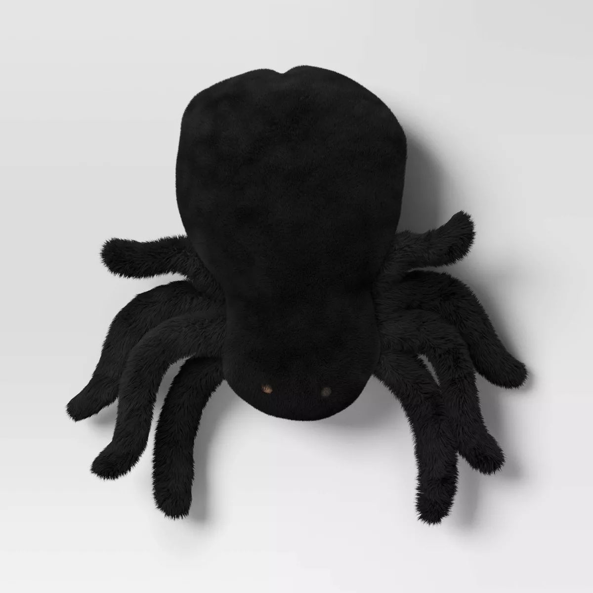 Spider Shaped Halloween Faux Shearling Throw Pillow Black - Hyde & EEK! Boutique™: Indoor Senso... | Target