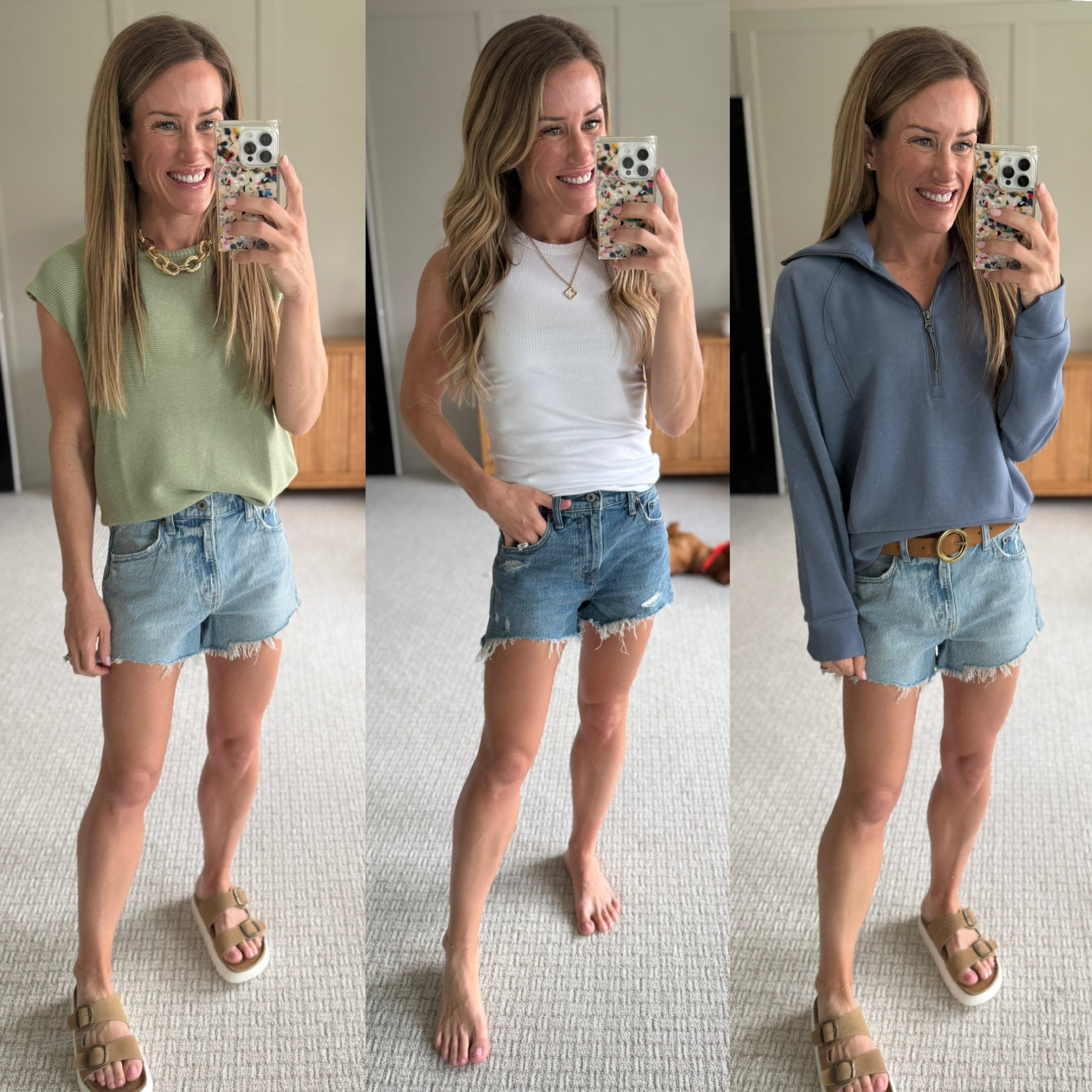 My denim shorts are on sale + save an extra 15% with AFSUMMER 
Wearing size 25, fit is true to size 
@abercrombie

#LTKmomlife #LTKootd