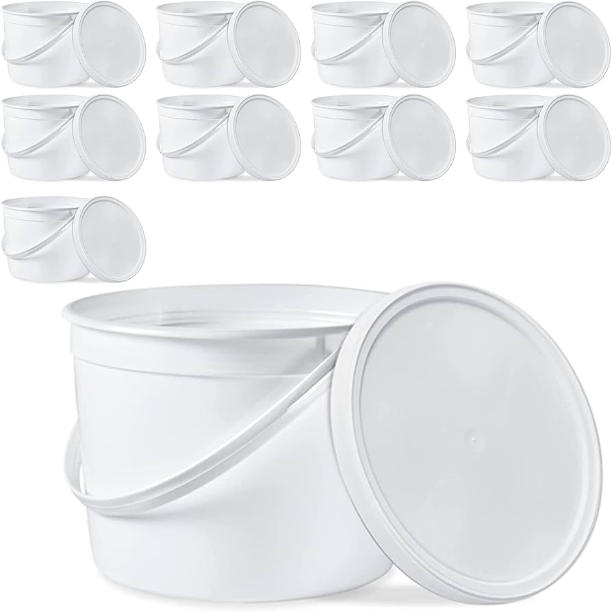 ePackageSupply 1 Gallon Food Grade Freezer Safe Round Plastic Bucket with Lids, Made in USA, BPA ... | Amazon (US)