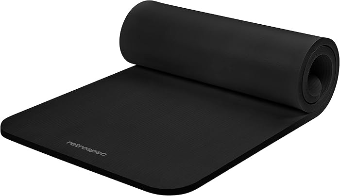 Retrospec Solana Yoga Mat 1" Thick w/Nylon Strap for Men & Women - Non Slip Exercise Mat for Home... | Amazon (US)