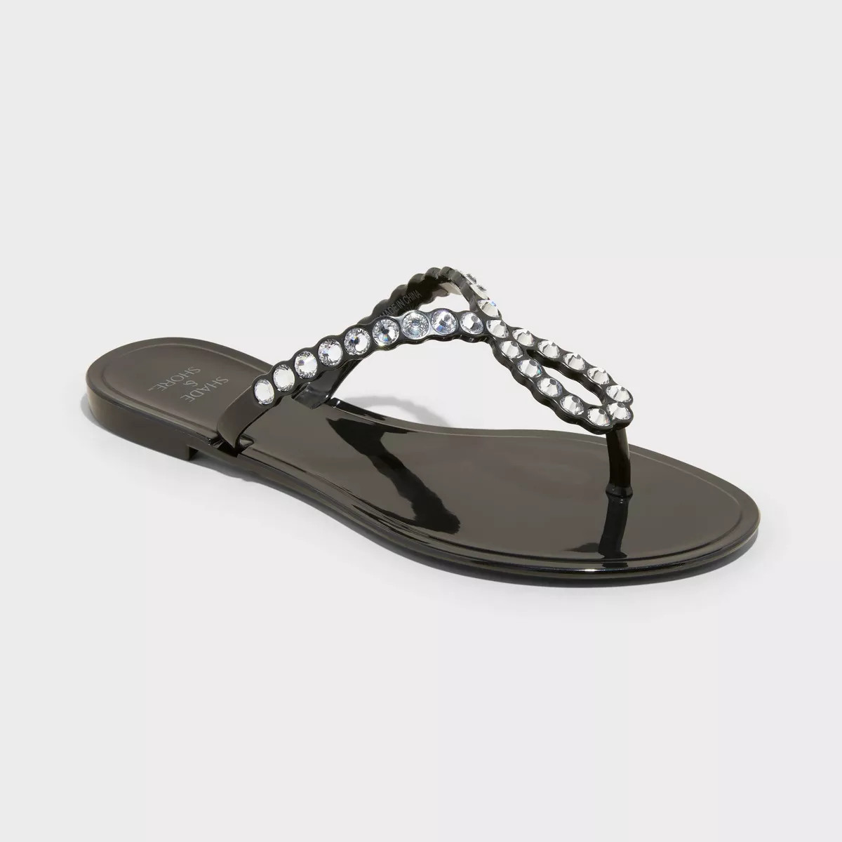 Women's Luella Rhinestone Jelly Thong Sandals - Shade & Shore™ | Target