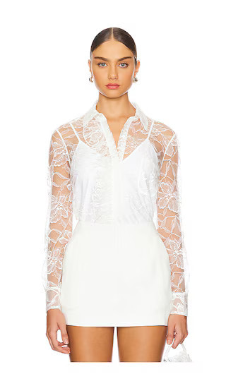 Alexis Luzia Blouse in White. - size L | Revolve Clothing (Global)