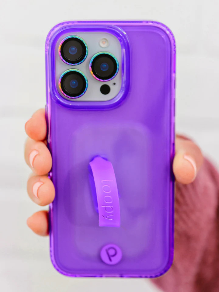 Loopy Cases - Clear Neon Purple | Loopy Cases