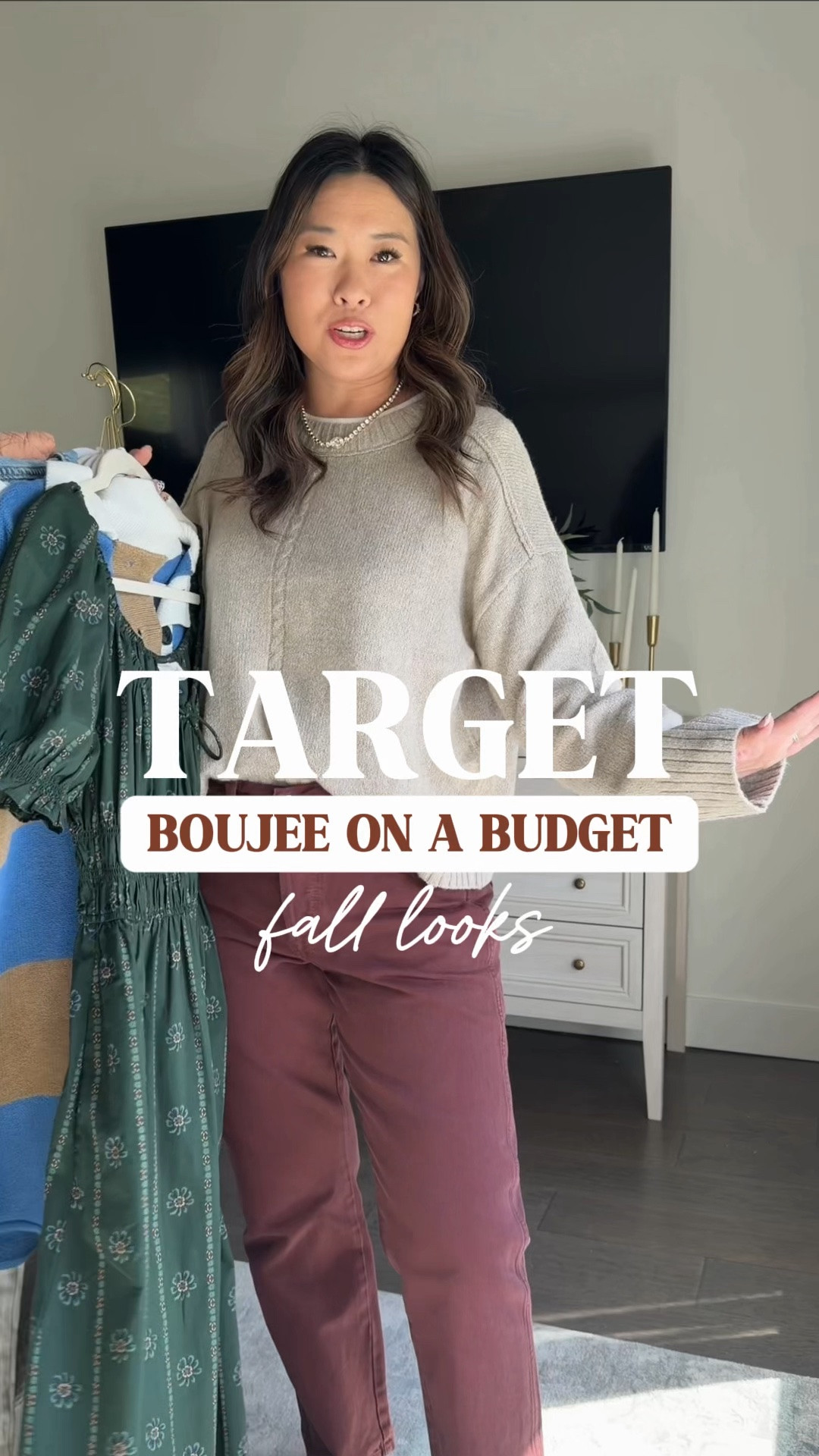 Target new arrivals // boujee on a budget // fall outfits 

Cream Sweater - Large
Burgundy Jeans - 6
Pink Jacket - Large
Barrel Denim - 6 
Striped Polo Pullover - Small
Green Dress - Small
Mockneck Dress - Medium
Denim Shirt - Medium
Leopard Denim - 6

#LTKootd #LTKSeasonal #LTKOver40