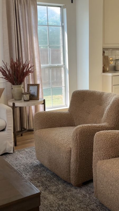 New accent chairs in the living room! 

Sherpa chairs, lounge chairs, 

#LTKhome