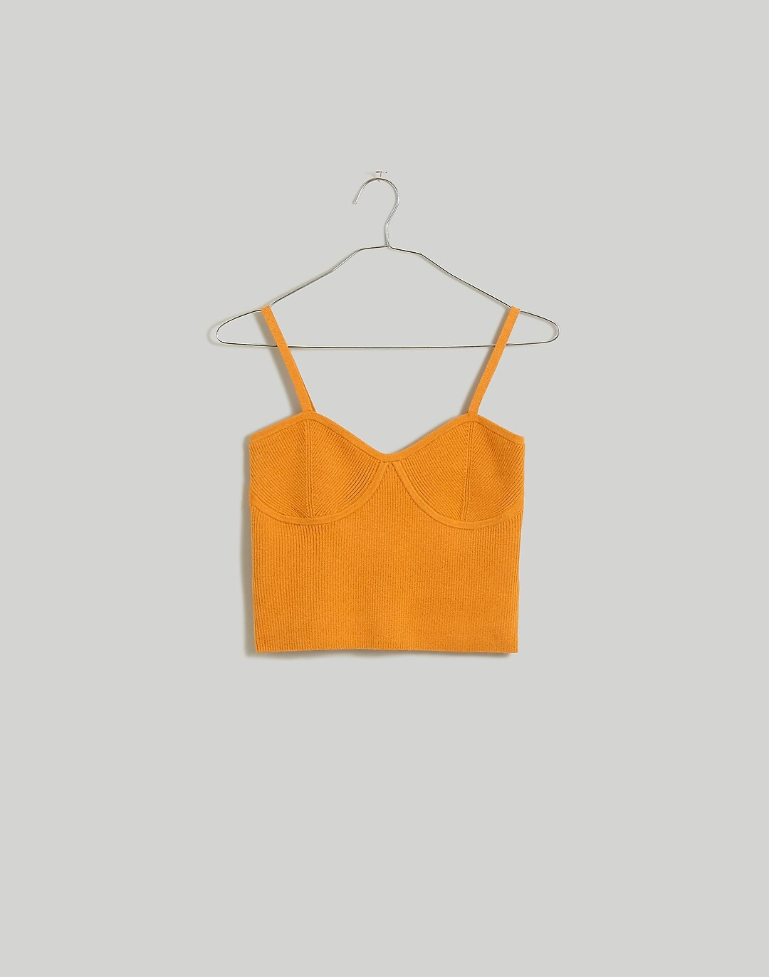 Corset-Detail Crop Sweater Tank | Madewell