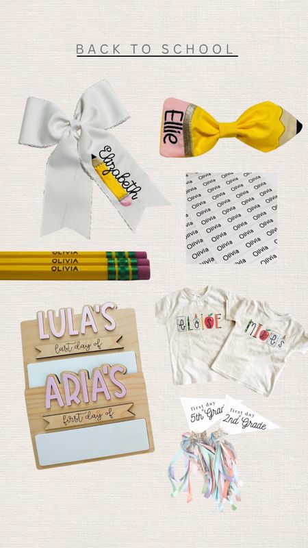 back to school items you didn’t know you needed until now
#school #schoolbow #personalized #kids #backtoschool #firstdayofschool #bows #hairbow

#LTKBacktoSchool #LTKkids #LTKFind