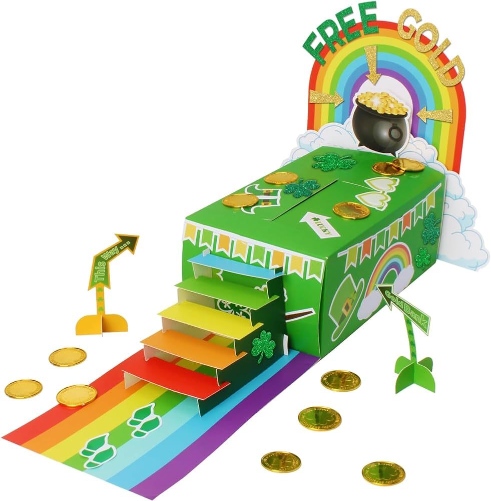 St. Patrick's Day Leprechaun Trap Kit for Kids, DIY Craft Catch a Leprechaun Kit for Kids,St Patricks Day Classroom Activity Party Supplies | Amazon (US)