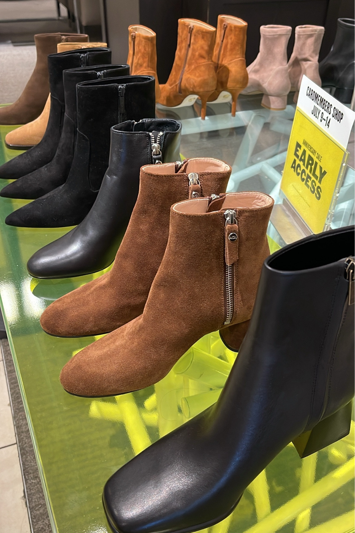 NSALE so many great booties that are round, square and pointed toe! Also a mix of suede, leather and waterproof leather 

#LTKxNSale #LTKShoeCrush #LTKSummerSales