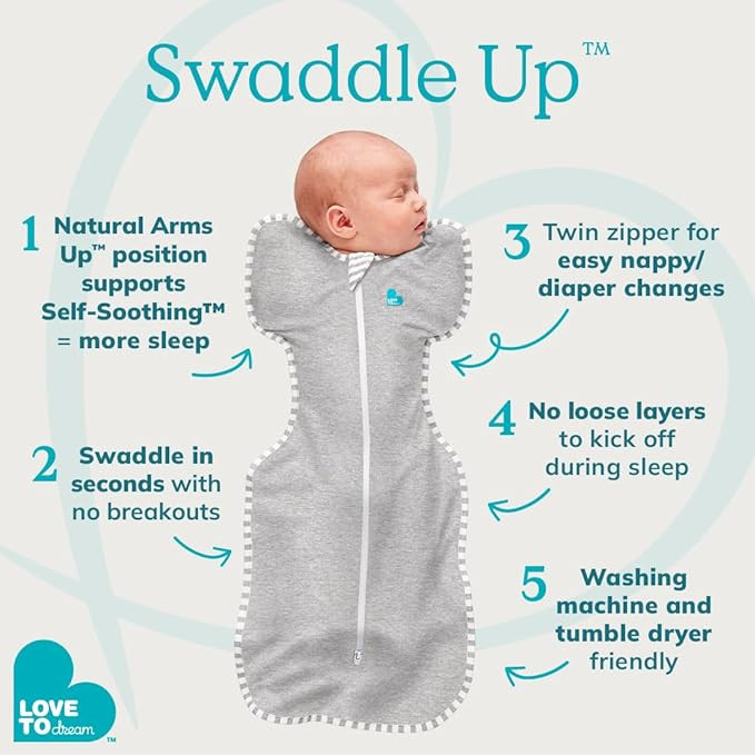 Love to Dream Swaddle UP, Baby Sleep Sack, Self-Soothing Swaddles for Newborns, Improves Sleep, S... | Amazon (US)