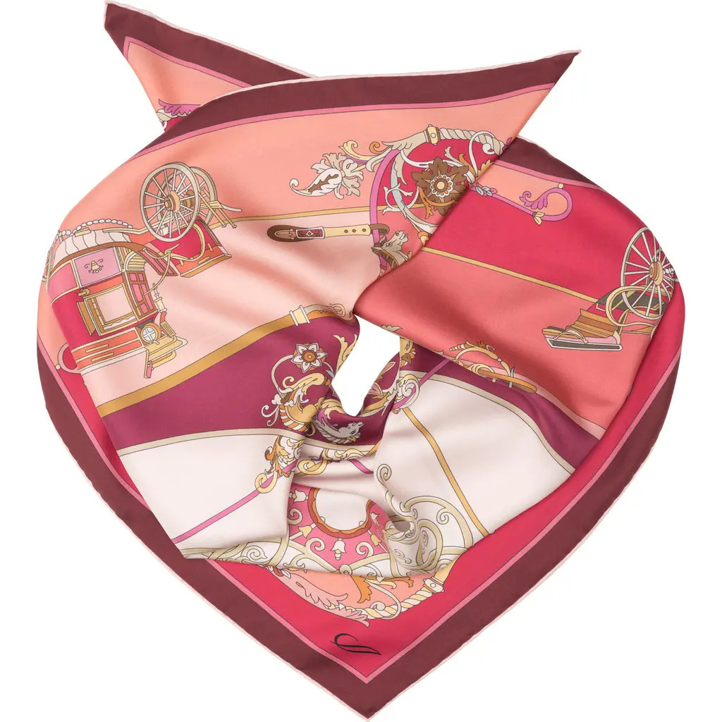 Elizabetta Carozza- Silk Foulard for Women in Rose Red at Nordstrom | Nordstrom