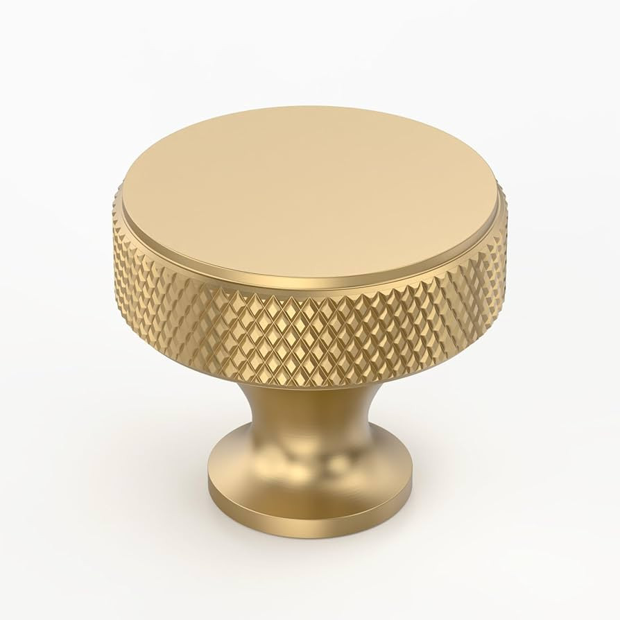 Amerdeco 10 Pack Champagne Bronze Knurled Cabinet Knobs Kitchen Cabinet Handles for Drawer, Cupbo... | Amazon (US)